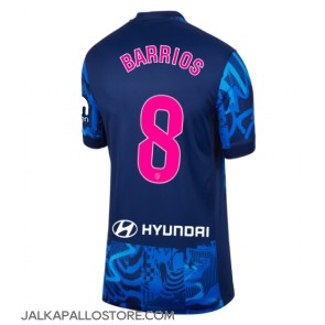 Atletico Madrid Pablo Barrios #8 Kolmaspaita Naisten 2024-25 Lyhythihainen